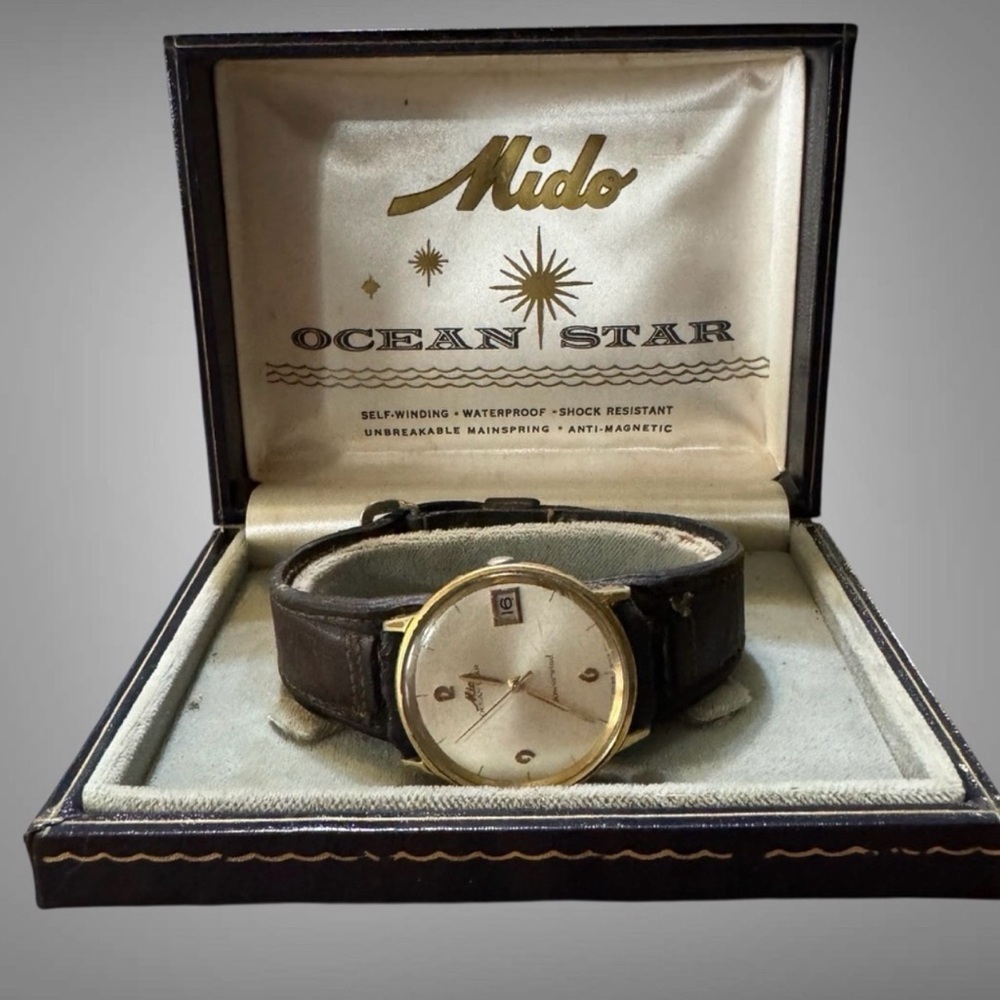 Mido Ocean Star Gold and Black Watch